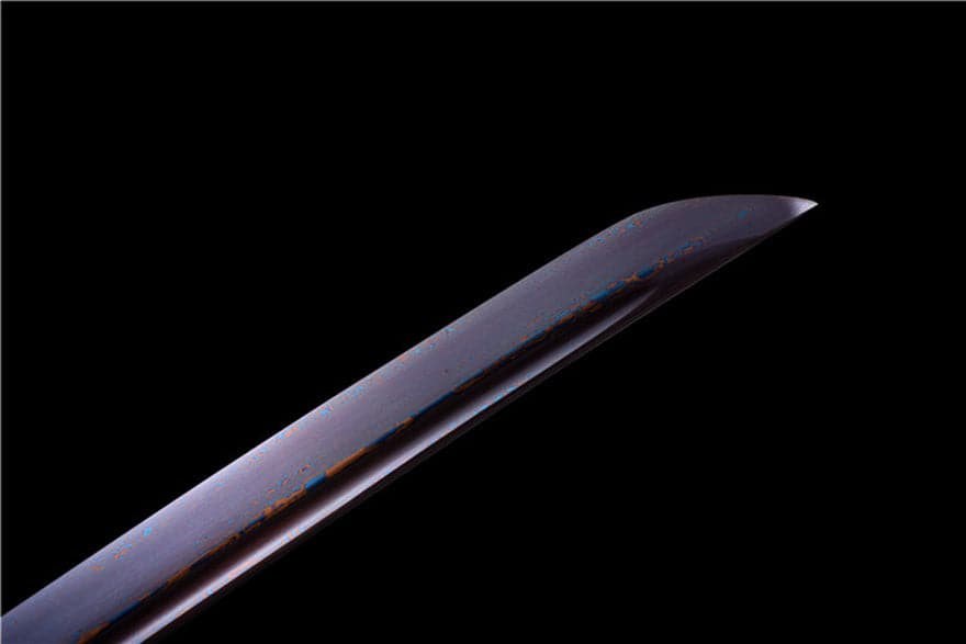 Hand Forged Japanese Samurai Katana Bitter Cold Fragrance Pattern Steel Blue Blade