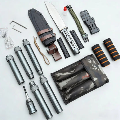 6-in-1 Modular Tactical Survival Staff