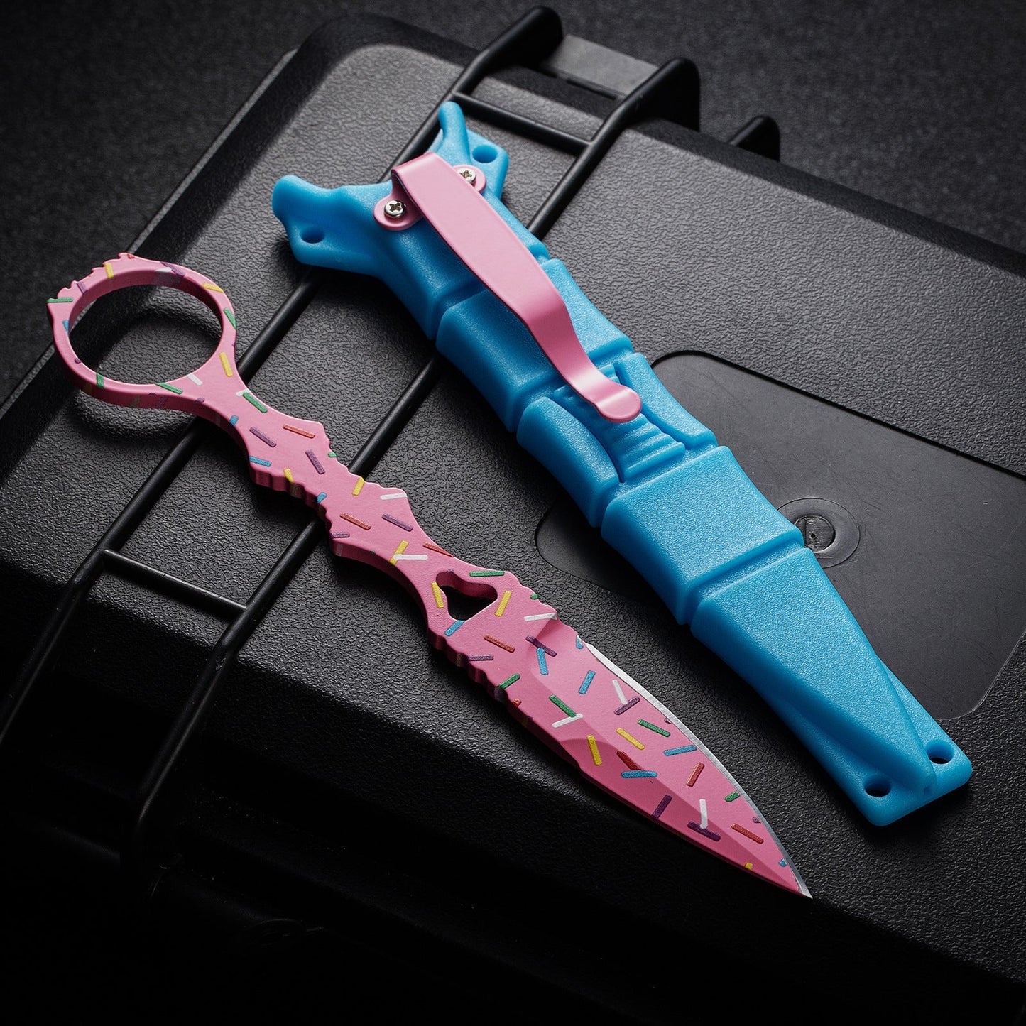 Benchmade 176-SBK "Donut Pink" Fixed Blade Knife