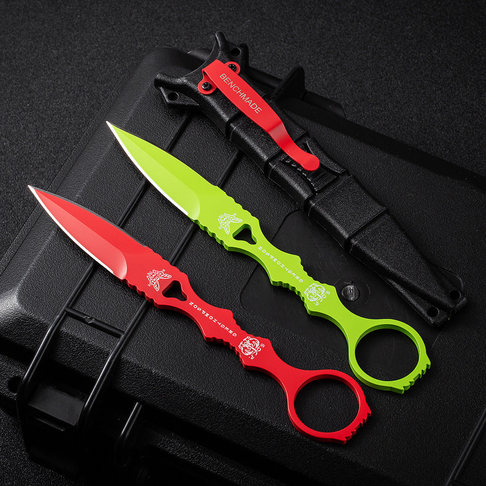 Fixed Blade TacticalKnife COMBO SOCP Dagger3.22" Blade, K sheath