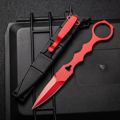 Fixed Blade TacticalKnife COMBO SOCP Dagger3.22" Blade, K sheath