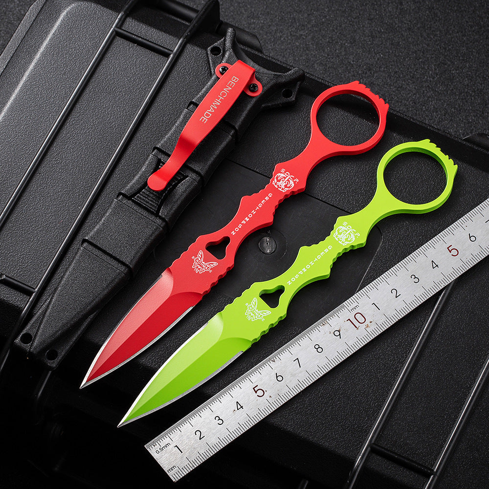 Fixed Blade TacticalKnife COMBO SOCP Dagger3.22" Blade, K sheath