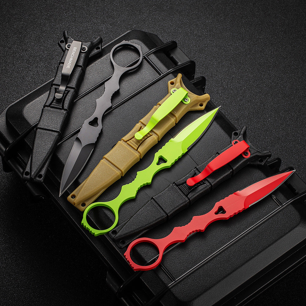 Fixed Blade TacticalKnife COMBO SOCP Dagger3.22" Blade, K sheath