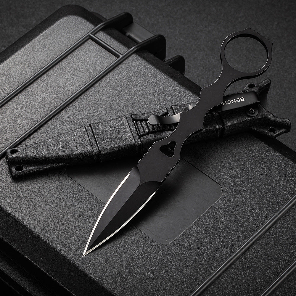 Fixed Blade TacticalKnife COMBO SOCP Dagger3.22" Blade, K sheath