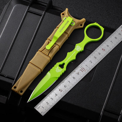 Fixed Blade TacticalKnife COMBO SOCP Dagger3.22" Blade, K sheath