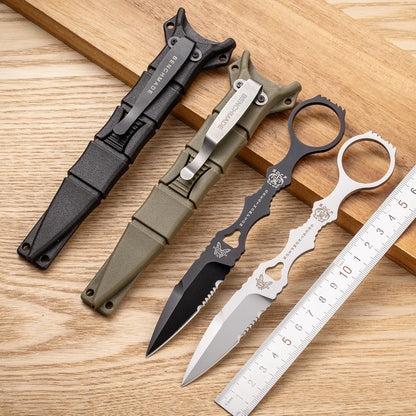 Fixed Blade TacticalKnife COMBO SOCP Dagger3.22" Blade, K sheath