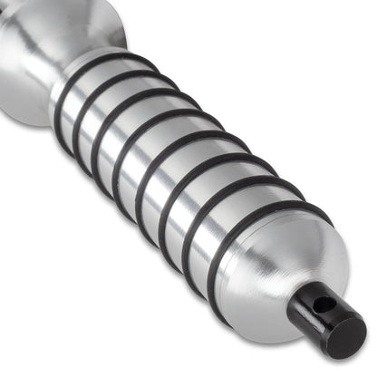 Grey Titanium Spiral Dagger With Sheath