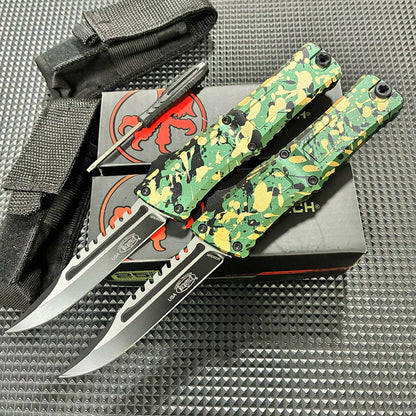 Interceptor OTF Knife – M390MK Steel Tactical Blade (Camo Edition)