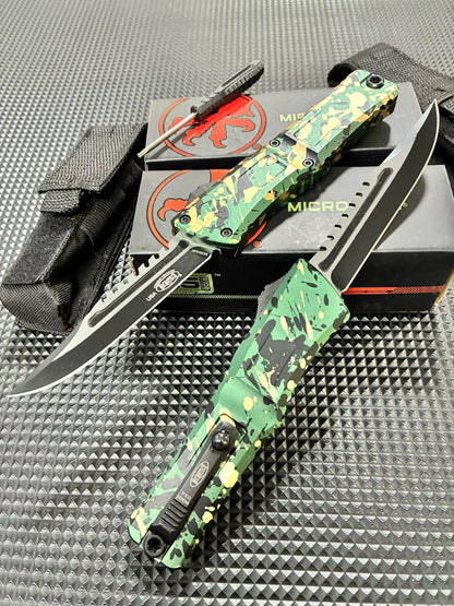 Interceptor OTF Knife – M390MK Steel Tactical Blade (Camo Edition)