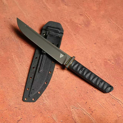Mini Samurai Tactical Knife – AUS-8 Steel | Titanium Coated Blade