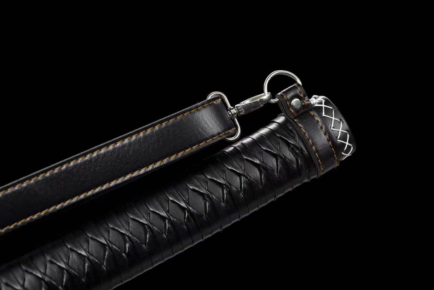 Hand Forged Anime Katana Walking Dead Mirror polishing-Black
