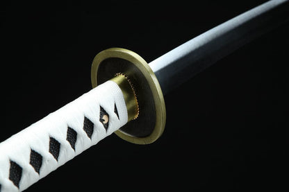 Hand Forged Anime One Piece Roronoa Zoro's Wado Ichimonji Sword 1045 High Carbon Steel Clay Tempered