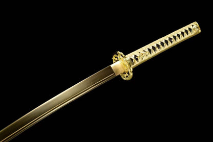 Hand Forged Japanese Samurai Katana Golden Snake High Manganese Steel Hand grinding