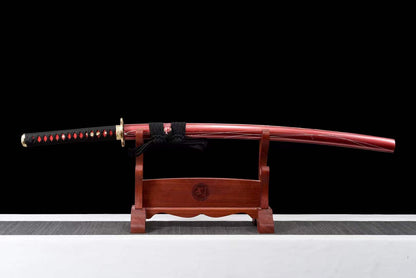 Hand Forged Japanese Samurai Katana Naraka：Bladepoint Pattern Steel Blade baking blue