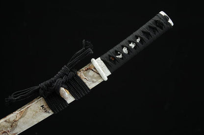 Hand Forged Japanese Tanto Darkness Short Sword 1095 Carbon steel