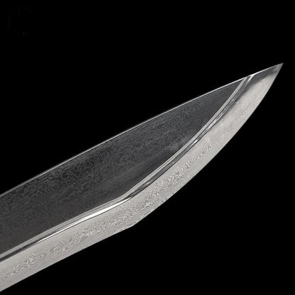 Handmade Chopper Pattern Steel One-piece forging