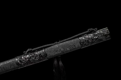 Handmade Manganese Steel Dragon King Chinese Sword